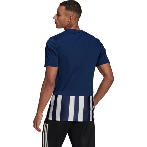 Adidas Striped 21 Maillot Manches Courtes Hommes - Marine / Blanc