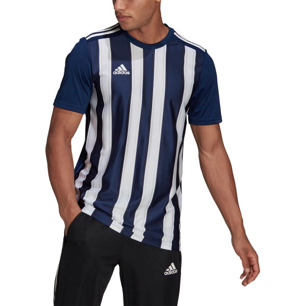 Adidas Striped 21 Shirt Korte Mouw Heren - Marine / Wit