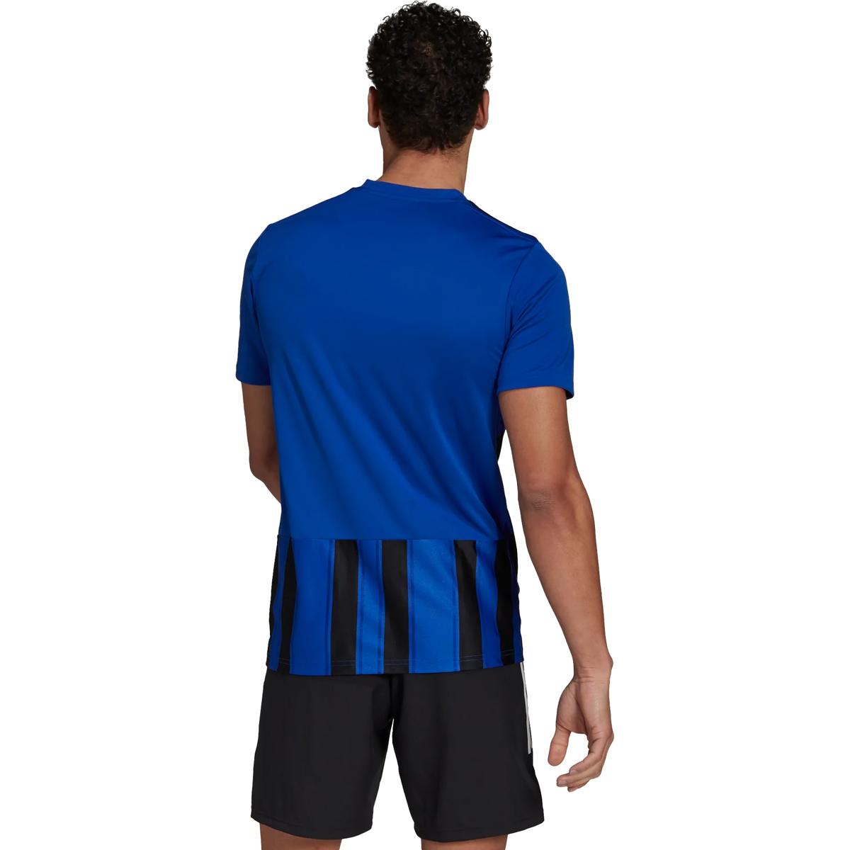 Adidas Striped 21 Maillot Manches Courtes Hommes - Royal / Noir