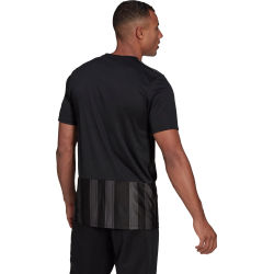 Voorvertoning: Adidas Striped 21 Shirt Korte Mouw Heren - Zwart / Grijs