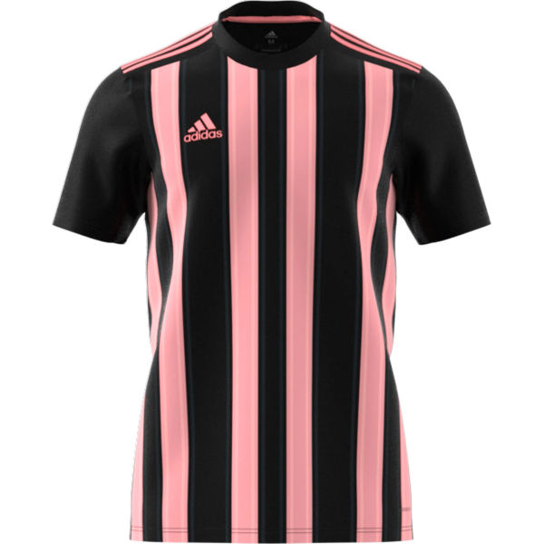Adidas Striped 21 Shirt Korte Mouw Heren - Zwart / Roze