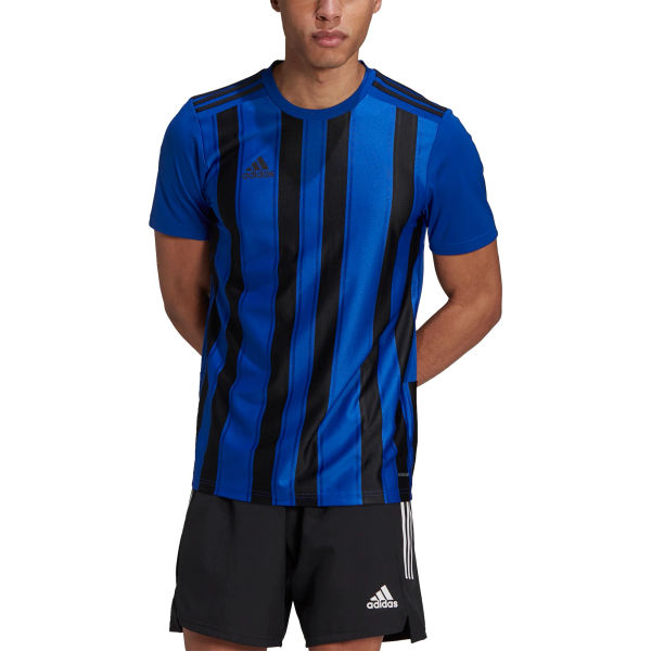 Adidas Striped 21 Shirt Korte Mouw Kinderen - Royal / Zwart