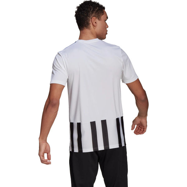 Adidas Striped 21 Shirt Korte Mouw Kinderen - Wit / Zwart