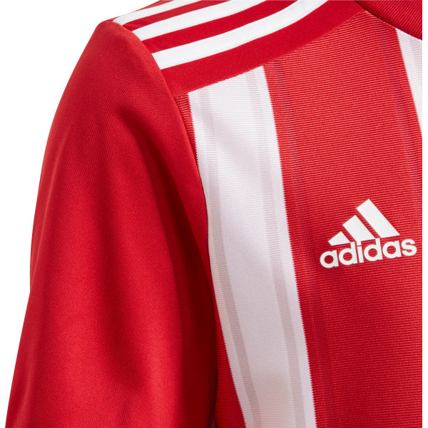 Adidas Striped 21 Shirt Korte Mouw Kinderen - Rood / Wit