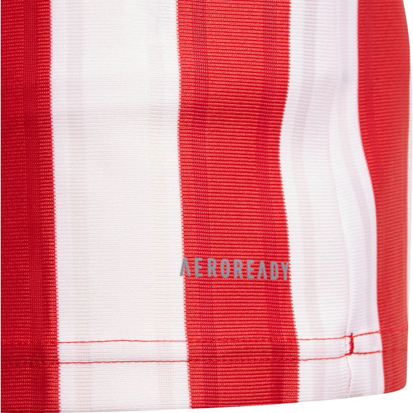 Adidas Striped 21 Shirt Korte Mouw Kinderen - Rood / Wit