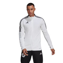 Présentation: Adidas Tiro 21 Veste D'entraînement Polyester Hommes - Blanc