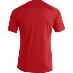 Voorvertoning: Joma Pisa II Shirt Korte Mouw Heren - Rood / Zwart