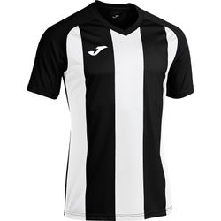 Voorvertoning: Joma Pisa II Shirt Korte Mouw Heren - Zwart / Wit