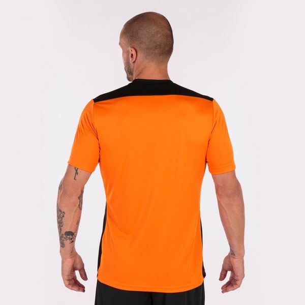 Joma Championship VI Shirt Korte Mouw Kinderen - Fluo Oranje / Zwart