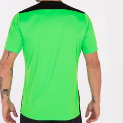 Voorvertoning: Joma Championship VI Shirt Korte Mouw Kinderen - Fluo Groen / Zwart