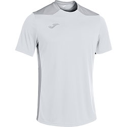 Joma Championship VI Maillot Manches Courtes Enfants - Blanc / Argent