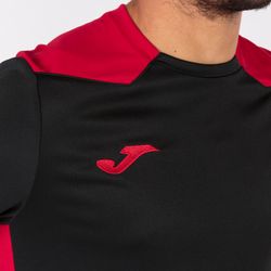 Voorvertoning: Joma Championship VI Shirt Korte Mouw Kinderen - Zwart / Rood