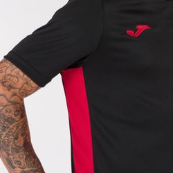 Voorvertoning: Joma Championship VI Shirt Korte Mouw Kinderen - Zwart / Rood