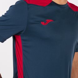 Voorvertoning: Joma Championship VI Shirt Korte Mouw Kinderen - Marine / Rood
