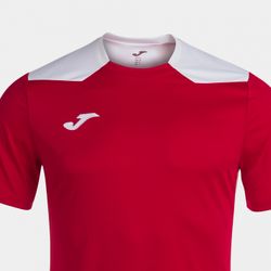 Voorvertoning: Joma Championship VI Shirt Korte Mouw Kinderen - Rood / Wit
