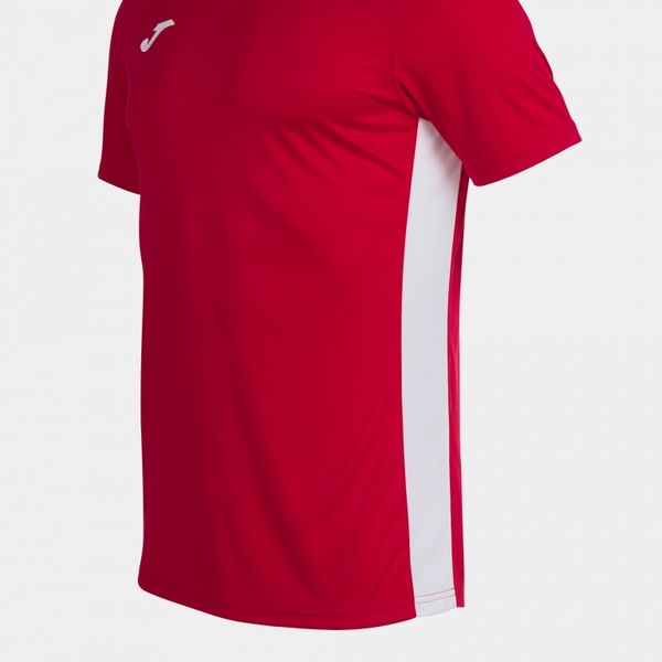 Joma Championship VI Maillot Manches Courtes Hommes - Rouge / Blanc