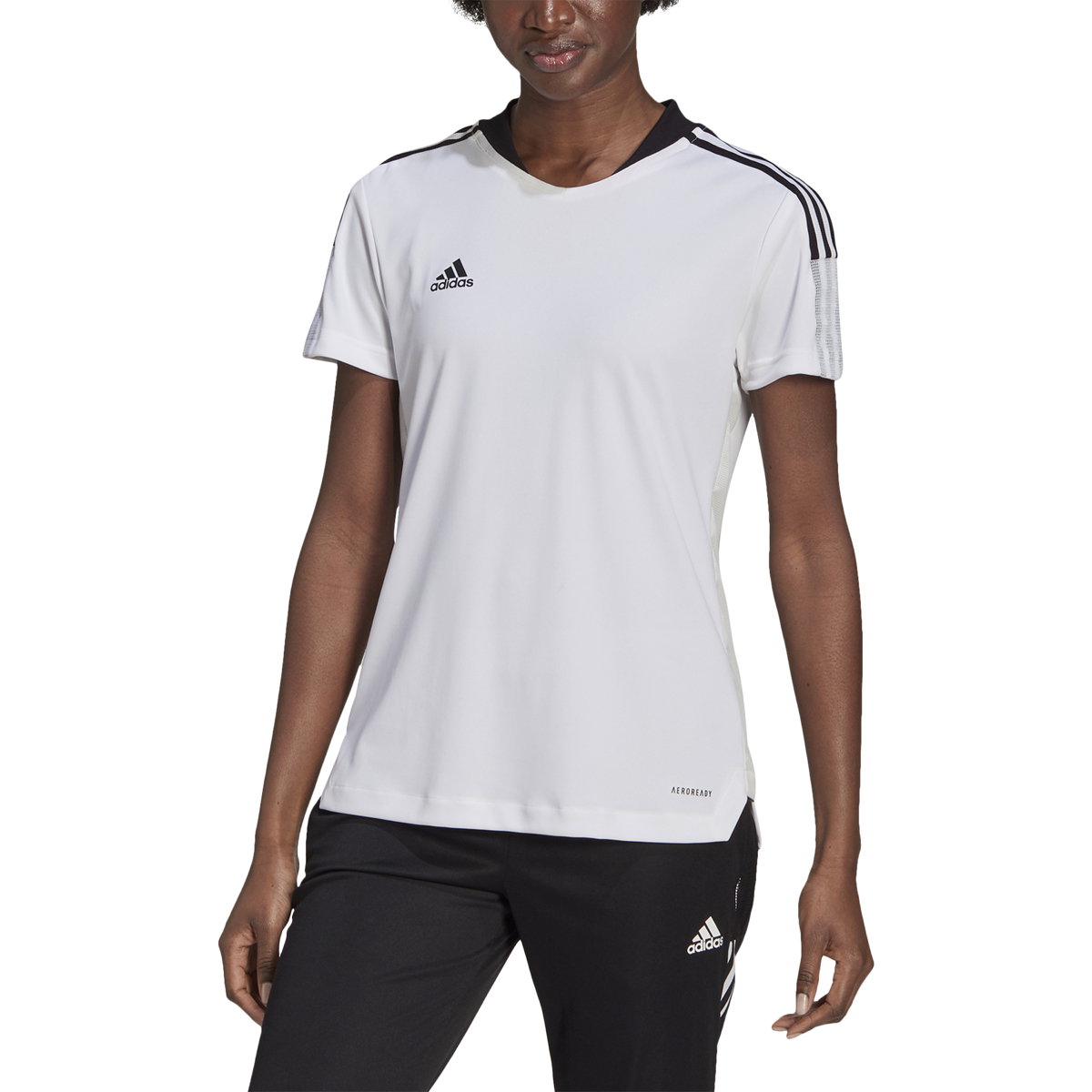 Adidas Tiro 21 T-Shirt voor Dames | Wit | Teamswear