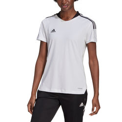 Voorvertoning: Adidas Tiro 21 T-Shirt Dames - Wit