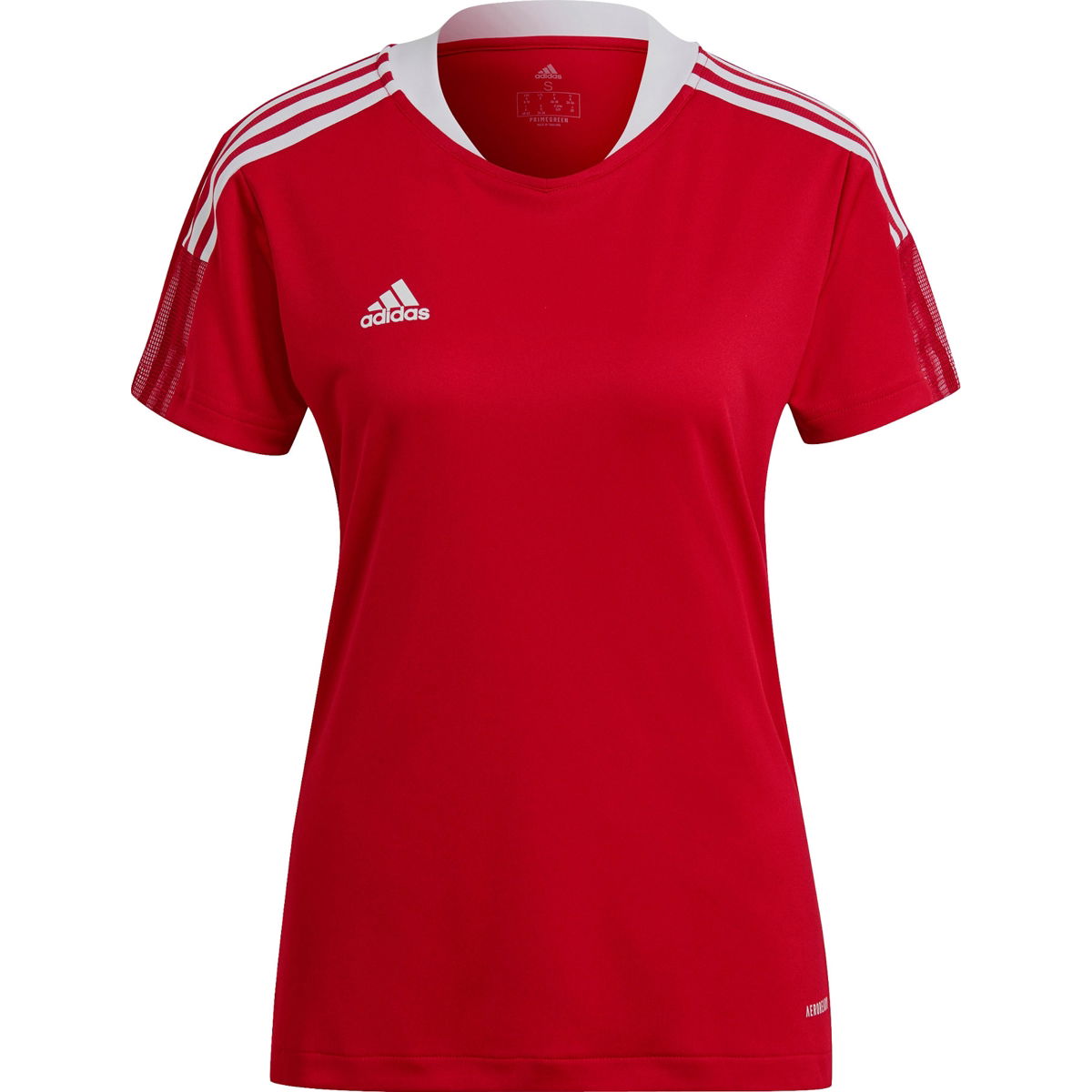 Adidas Tiro 21 T Shirt voor Dames Rood Teamswear