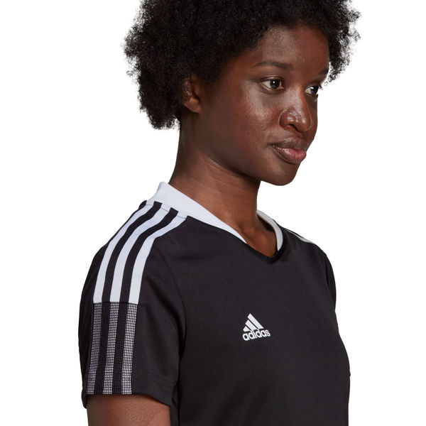 activering Mart Digitaal Adidas Tiro 21 T-Shirt voor Dames | Zwart | Teamswear