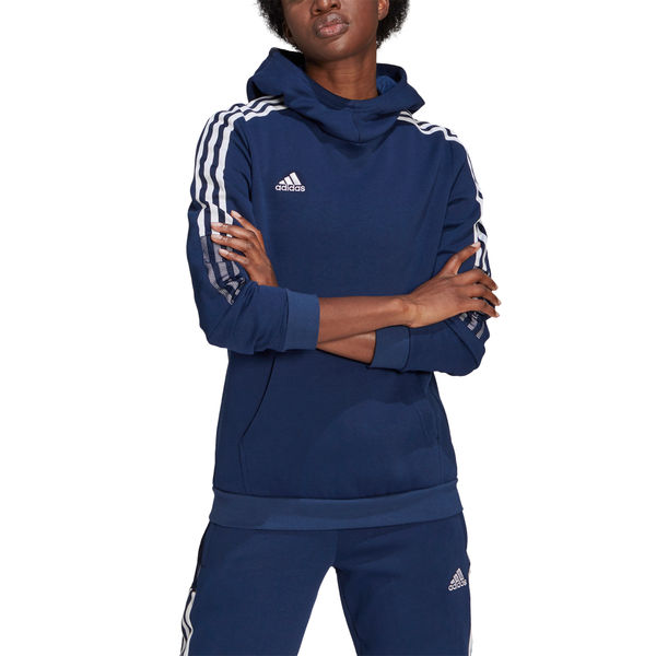 Adidas Tiro 21 Sweater Met Kap Dames - Marine