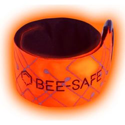 Présentation: Bee Safe Led Click Band Usb - Orange Fluo