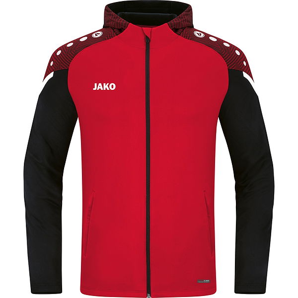 Jako Performance Hoodie für Herren Rot Schwarz Teamswear