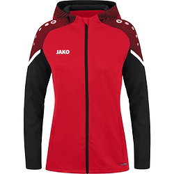 Jako Performance Hoodie Dames - Rood / Zwart