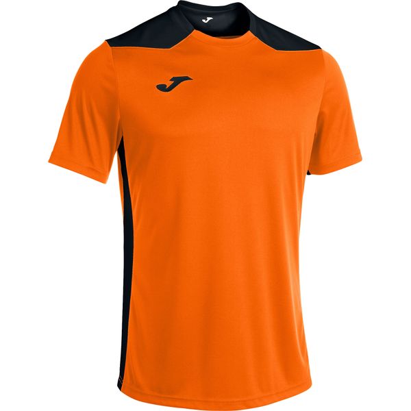 Joma Championship VI Shirt Korte Mouw Dames - Fluo Oranje / Zwart