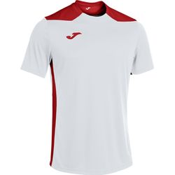 Voorvertoning: Joma Championship VI Shirt Korte Mouw Dames - Wit / Rood