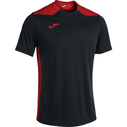 Joma Championship VI Shirt Korte Mouw Dames - Zwart / Rood