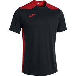 Voorvertoning: Joma Championship VI Shirt Korte Mouw Dames - Zwart / Rood
