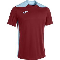 Voorvertoning: Joma Championship VI Shirt Korte Mouw Dames - Bordeaux / Hemelsblauw