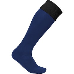 Proact Two-Tone Chaussettes De Football - Noir / Bleu Foncé