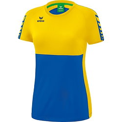 Erima Six Wings T-Shirt Damen - New Royal / Gelb