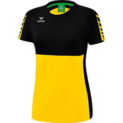 Erima Six Wings T-Shirt Femmes - Jaune / Noir