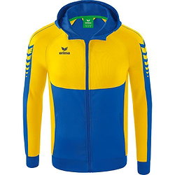 Erima Six Wings Veste D'entraînement À Capuche Enfants - New Royal / Jaune