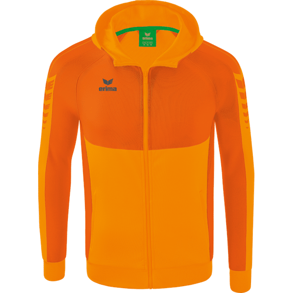 Erima Six Wings Veste D'entraînement À Capuche Hommes - New Orange / Orange