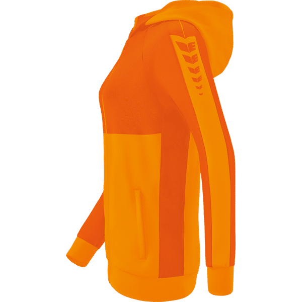 Erima Six Wings Trainingsjack Met Capuchon Dames - New Orange / Oranje