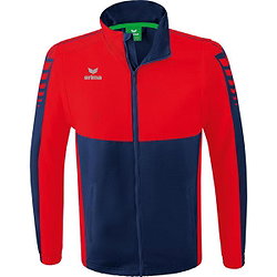 Erima Six Wings Veste À Manches Amovibles Hommes - New Navy / Rouge
