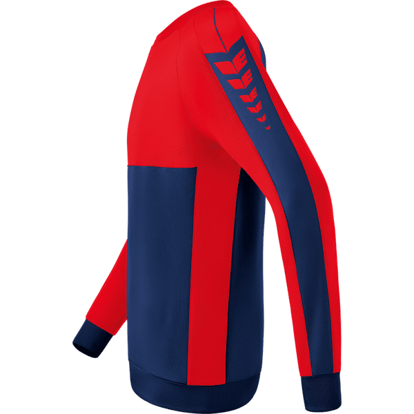 Erima Six Wings Sweat-Shirt Enfants - New Navy / Rouge