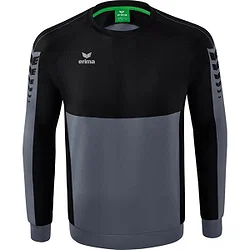 Erima Six Wings Sweat-Shirt Hommes - Slate Grey / Noir