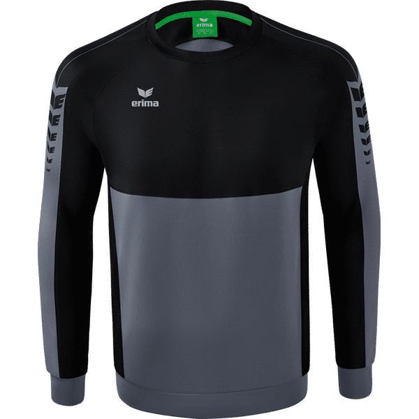 Erima Six Wings Sweatshirt Heren - Slate Grey / Zwart