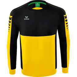 Voorvertoning: Erima Six Wings Sweatshirt Heren - Geel / Zwart