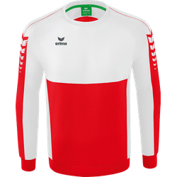 Voorvertoning: Erima Six Wings Sweatshirt Heren - Rood / Wit