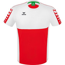 Erima Six Wings T-Shirt Enfants - Rouge / Blanc