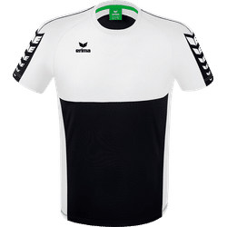 Voorvertoning: Erima Six Wings T-Shirt Kinderen - Zwart / Wit