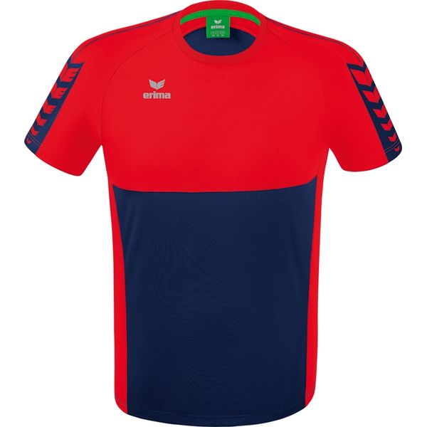 Erima Six Wings T-Shirt Hommes - New Navy / Rouge