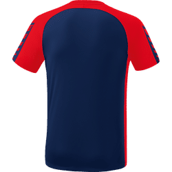Voorvertoning: Erima Six Wings T-Shirt Heren - New Navy / Rood