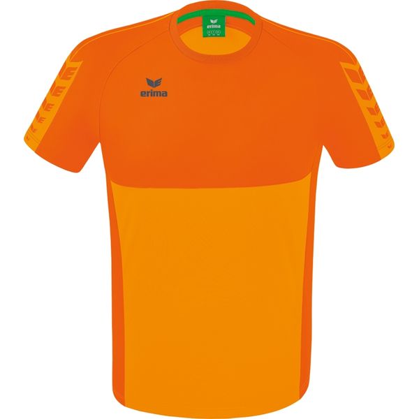 Erima Six Wings T-Shirt Hommes - New Orange / Orange